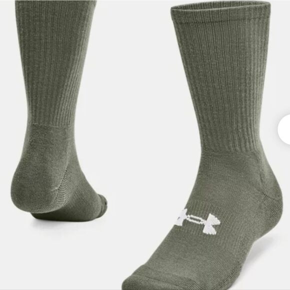 Under Armour Tactical Heatgear Cushion Mid-Crew Sock - Picture 1 of 6